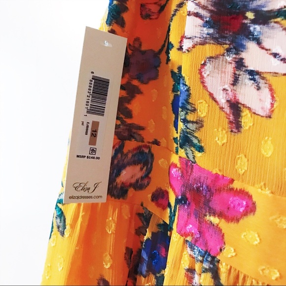 Eliza J. - Asymmetrical Hem Floral Dress - Picture 7 of 8